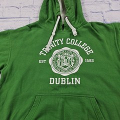 Trinity College Dublin Hoodie Men L Green Pullover Collegiate University Ireland