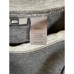 REI Men’s Gray Long Sleeve Crew Neck Sweatshirt Size S Cotton Polyester Blend