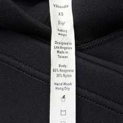Kutting Weight V3 Hoodie Size XS Black Sauna Neoprene Pullover Weight Cut