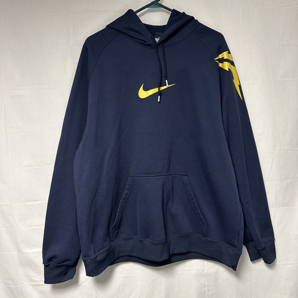 Nike ThermaFit Kobe Bryant Mamba Microfiber Pullover Hoodie Jacket Mens 2XL Navy