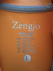 Zengjo Cooling Lightweight Pullover Large Orange Polyester Spandex *NEW*