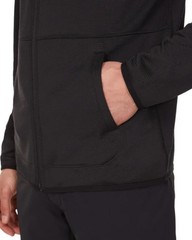 Merrell Men’s Full Zip Hoodie L, Grid Fleece Jacket Moisture Wicking Stretch NEW
