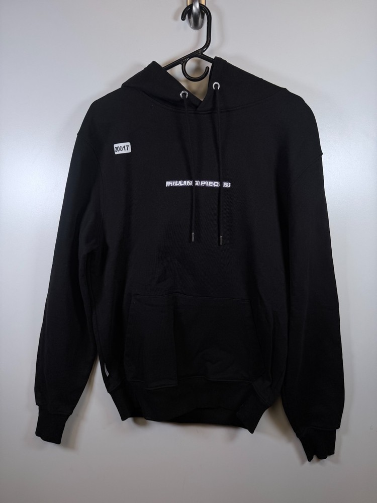 Filling Pieces Mens French Terry Sweatshirt Hoodie Sustainable Black Sz Medium