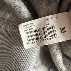 Quiksilver Mens Keller Hoodie Light Gray Heather Size L Sweater Pullover