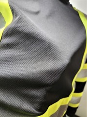 Class 3 Long Sleeve Safety Shirt With Hoodie, Polyester Birdeye mesh