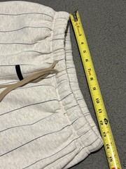 Fear of God Essentials NY Yankees Pinstripe Hoodie & Shorts Set Heather Gray