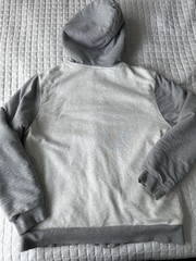 Arizona Jean Co Men’s Gray Colorblock Sherpa Lined Full Zip Hoodie M Pockets