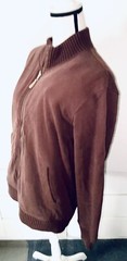 UNBRANDED MENS ZIP UP MICROFIBER x FLEECE REVERSIBLE WORKWEAR JACKET Large/XL