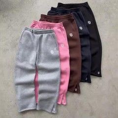 Men’s Embroidered Hoodie & Straight Leg Sweatpants Two-Piece Casual Tracksuit Se
