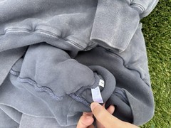 Yeezy Inspired Custom Heavyweight Washed Slate Gray Pullover Hoodie