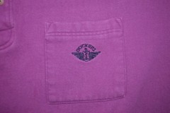 Vintage Levis Dockers Sweatshirt Mens L Purple Henley Collared Pullover 90s