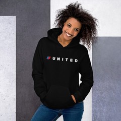 US Airline United Airlines-Inspired Logo Unisex Hoodie S-5XL