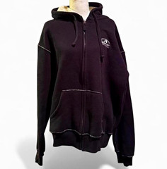 AdvoCare Black Full Zip Hoodie Graphic Print Men’s Long Sleeve Size L