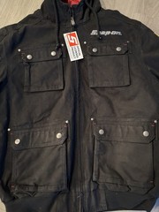NWT Snap-on tools 2025 men’s black heavy canvas workwear hooded jacket
