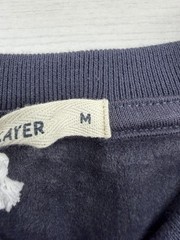 Marine Layer Velour Corduroy Henley India Ink Sweater Blue Stretch Men M $98 NWT