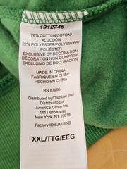 XXL / 2XL GREEN – John Deere Men’s 1/4 Zip Heavyweight Cotton Sweatshirt Hoodie