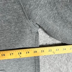 Lee Premium Select Mens Small Gray Thermal Waffle Lined Full Zip Hoodie Jacket