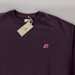 NEW New Balance Made In USA Core Mens Sweatshirt Plum Purple MT43541-PLN MISUA