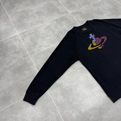 Vivienne Westwood Anglomania Big Logo Men Black Sweatshirt Size M