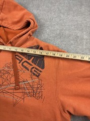 Vintage Nike ACG Hoodie Mens Medium Orange Performance Chest Logo Sweatshirt Y2K