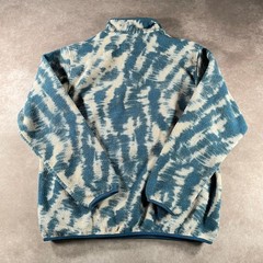Patagonia Men’s XL Synchilla Snap-T Pullover Geometric Tidal Blue Tie-Dye