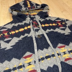 American Eagle Outfitters Mens XL Aztec Southwest Sweater Hoodie 100% Cotton