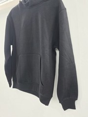 Men’s Stylish & Comfortable Hoodie- 100 % Cotton- 2 Ply Self Fabric hood (Black)