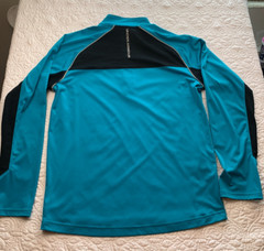 Under Armour LARGE 1/4 Zip Mens Blue Regular All Season Gear RUN Lightweight