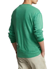 NEW MEN’S M POLO RALPH LAUREN SPA TERRY SWEATSHIRT IN LIFEBOAT GREEN