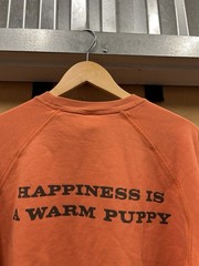 PEANUTS Lucy Snoopy Size Small UNIQLO Sweatshirt Happiness is a Warm Puppy