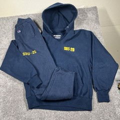 Vintage 1990s US Navy Champion Reverse Weave Set Special Boat Team Spec Ops L-XL