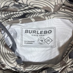 NWT Burlebo Hoodie Men Sz 2XL Topo Desert Camo Performance Stretch Pullover
