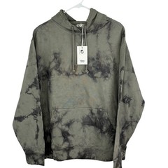 KATIN Hoodie Men’s NEW Size L Tie Dye Heavyweight Pullover Pocket Green Gray