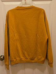 Vintage Fruit of The Loom L/S Crewneck Sweatshirt XL Mustard Cotton/Polyester