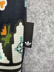 Adidas Originals Trefoil Hoodie JW1085 Black Multicolor Pixel Geo Men’s Large