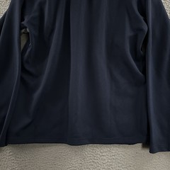 Nike Mens Shirt Blue Gray Size Medium Fit Dry 1/4 Zip Sweatshirt 100% Polyester
