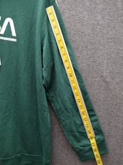 Shein Adult Unisex Nasa Print Hoodie Sweatshirt Color Green Size 3XL