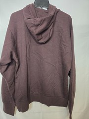 NWT Adidas Mens Shadow Brown Essentials Feel Cozy Fleece Pullover Hoodie Size M