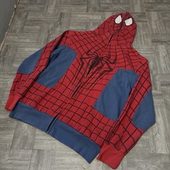 Rare Vintage Mad Engine Amazing Spider-Man 2 Movie Zip Up Hoodie Size Medium