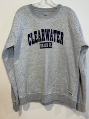 Shark Tee The Perfect Sweatshirt Adult LG Gray Clearwater Beach Florida Spring