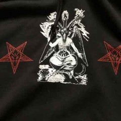 Baphomet Hoodie Hail Satan Bow to None Solve Et Coagula S to XL Sizes