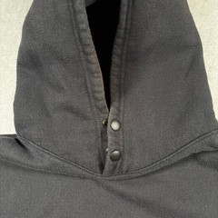 1620 Workwear Pullover Hoodie Mens Small Black Cordura Heavyweight Made in USA