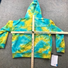 Kleep Hoodie Mens Medium Tie Dye Spell Out Graphic Super Spell Out