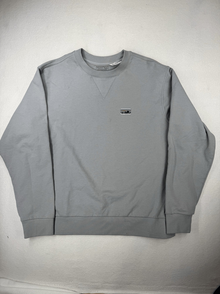 Patagonia Men’s Daily Crewneck Sweatshirt Salt Grey Medium NWT *read/see Photos*