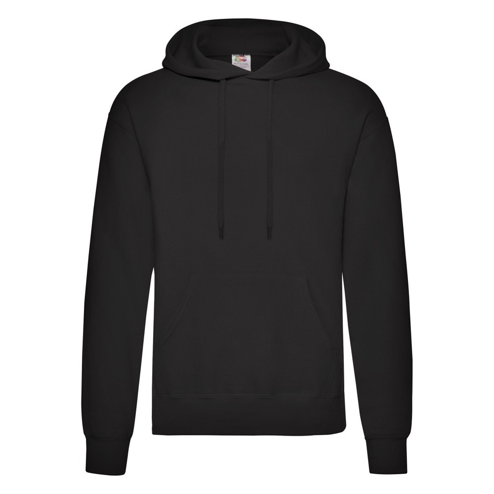 Fruit of the Loom Men’s Classic Hooded Sweatshirt – Plain Hoodie Pullover