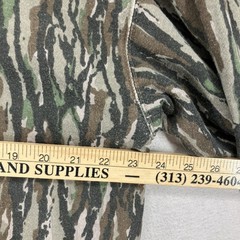 Mens Retro VTG Real Tree Bottomland Hoodie Medium AOP Soft Cotton Blend