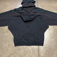 Lot 5 Vintage Sweatshirts Zip Up Hoodie Blank Black M-XL Faded 90s 00s Y2K USA