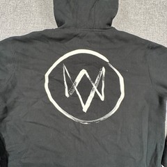 Watch Dogs Full Zip Hoodie Mens XL Black Hack The City Graphic Ubisoft Gamer