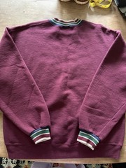 VINTAGE L 90s Disney Mickey Embroidered Burgundy Crewneck Sweater Classic