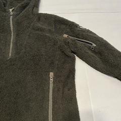 Kuhl Synkro Hoodie Sherpa Fleece 1/4 Zip Pullover Olive Outdoor Hike Men-S-3671